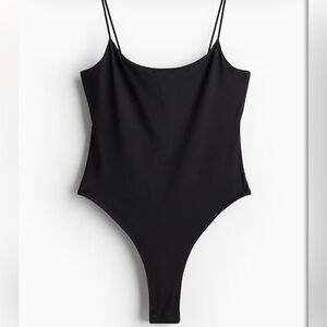 H&M Black Strappy Bodysuit